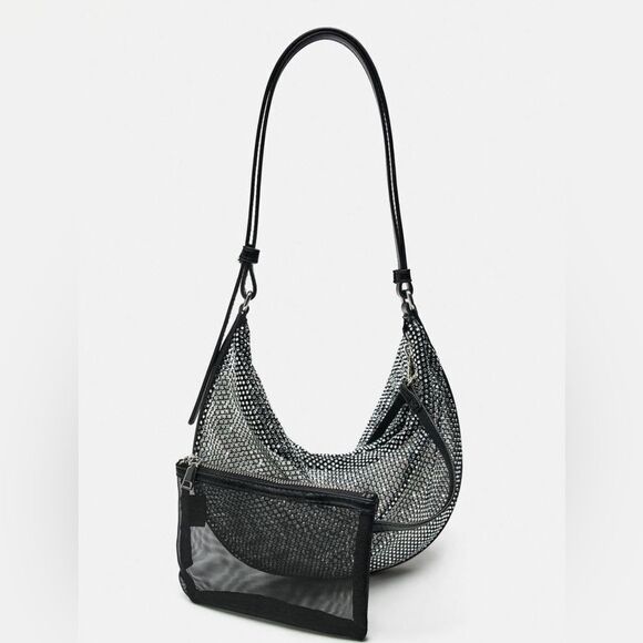 ZARA SPARKLY SHOULDER BAG - Picture 5 of 11